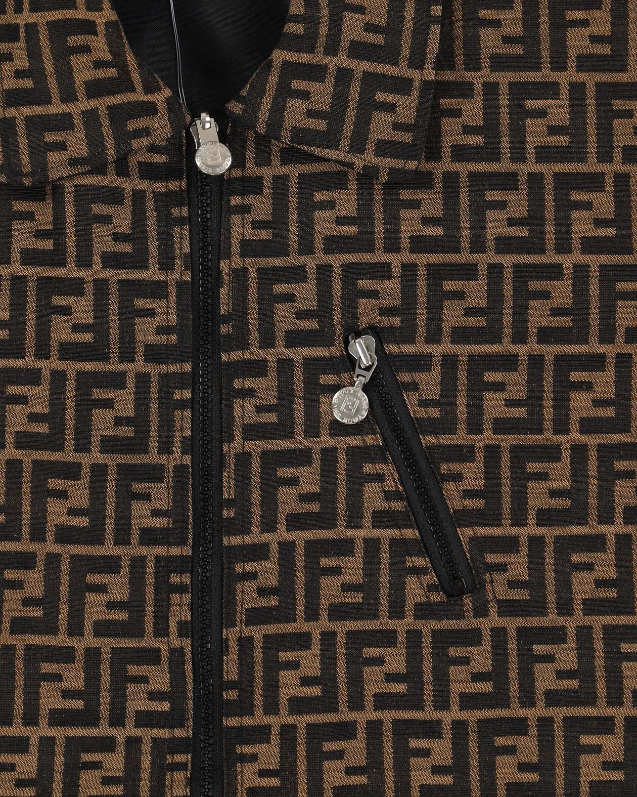 00s Fendi Logo Patterned Jacket - M
