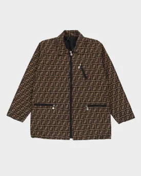 00s Fendi Logo Patterned Jacket - M
