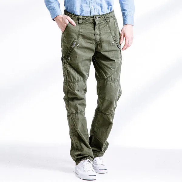 100% Cotton Multi-pocket Casual Cargo Pants