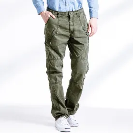 100% Cotton Multi-pocket Casual Cargo Pants