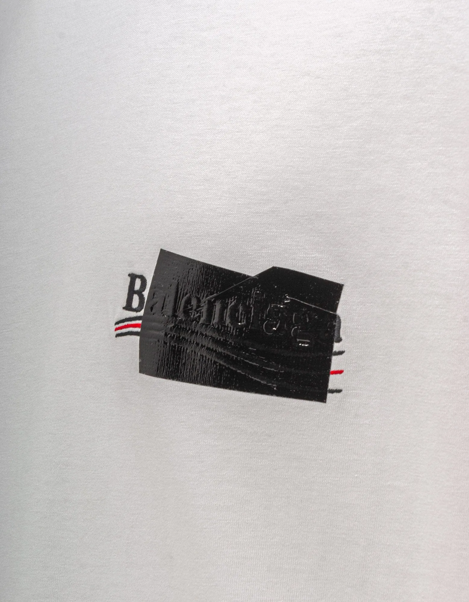 Balenciaga Ecru Gaffer Logo Large Fit T-Shirt