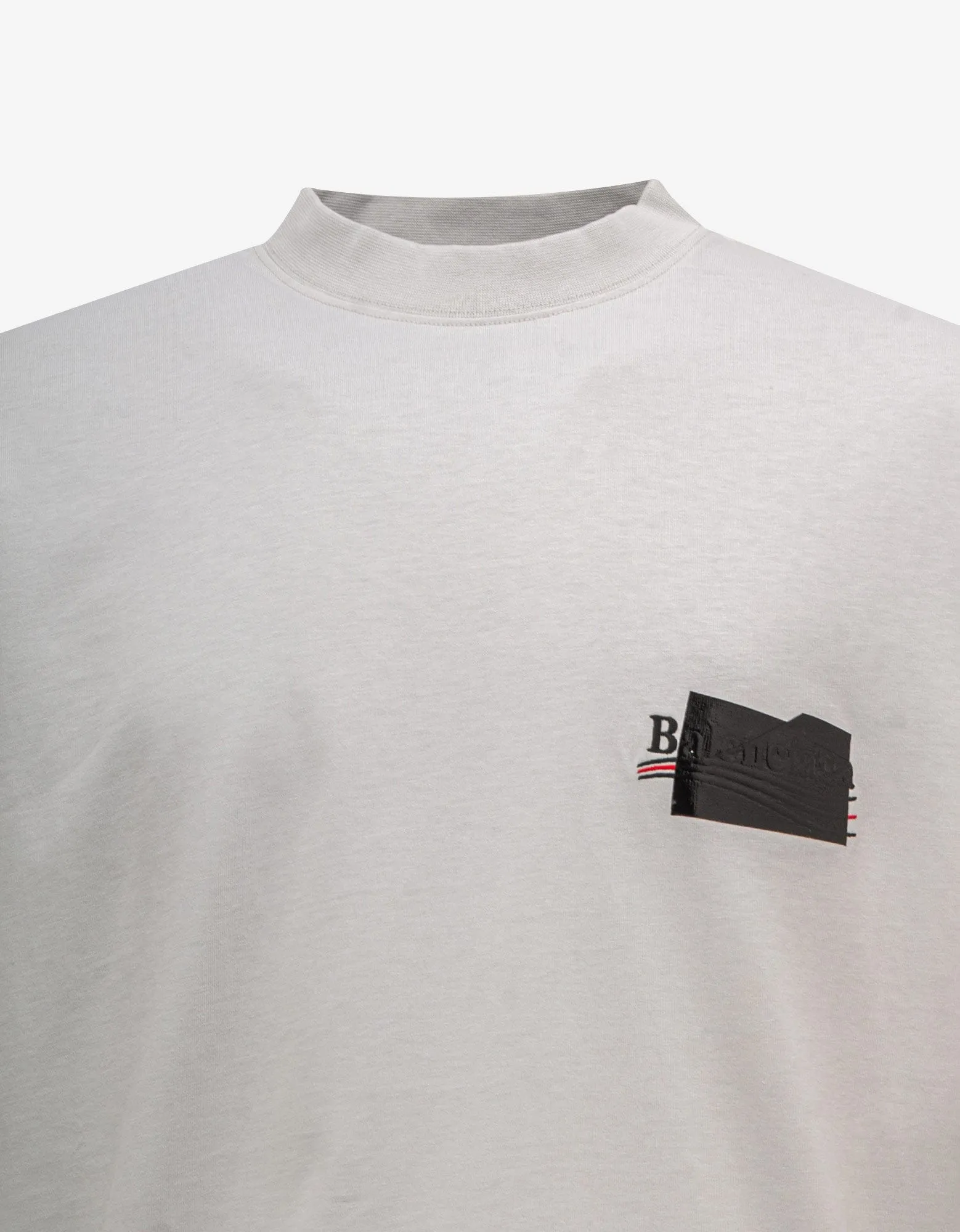 Balenciaga Ecru Gaffer Logo Large Fit T-Shirt