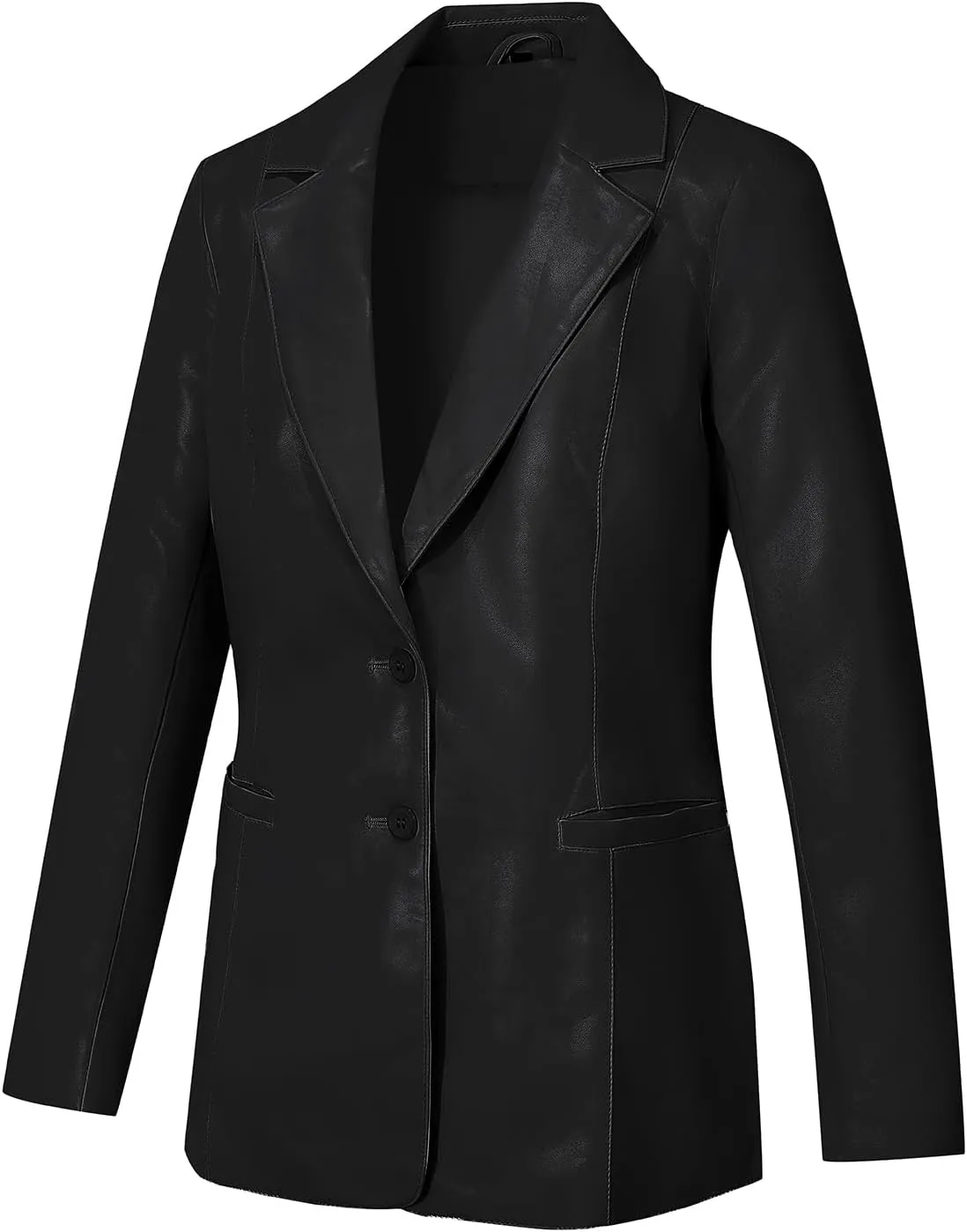 Bellivera Faux Leather Jacket Women Motorcycle Zipper Bomber PU Bike Coat with Pockets