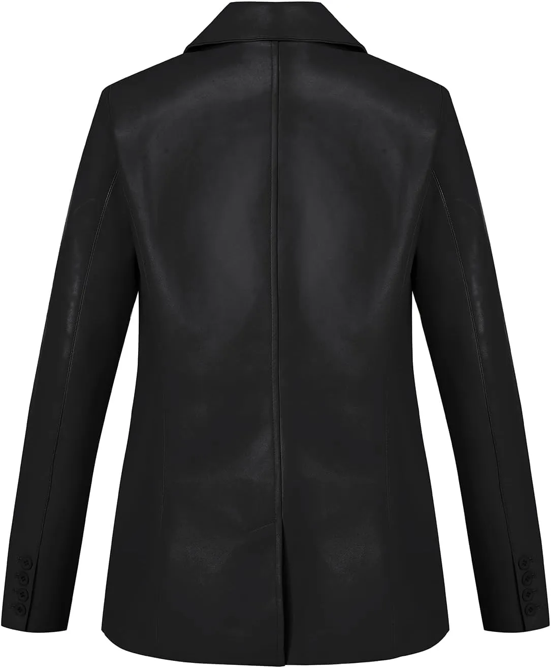 Bellivera Faux Leather Jacket Women Motorcycle Zipper Bomber PU Bike Coat with Pockets