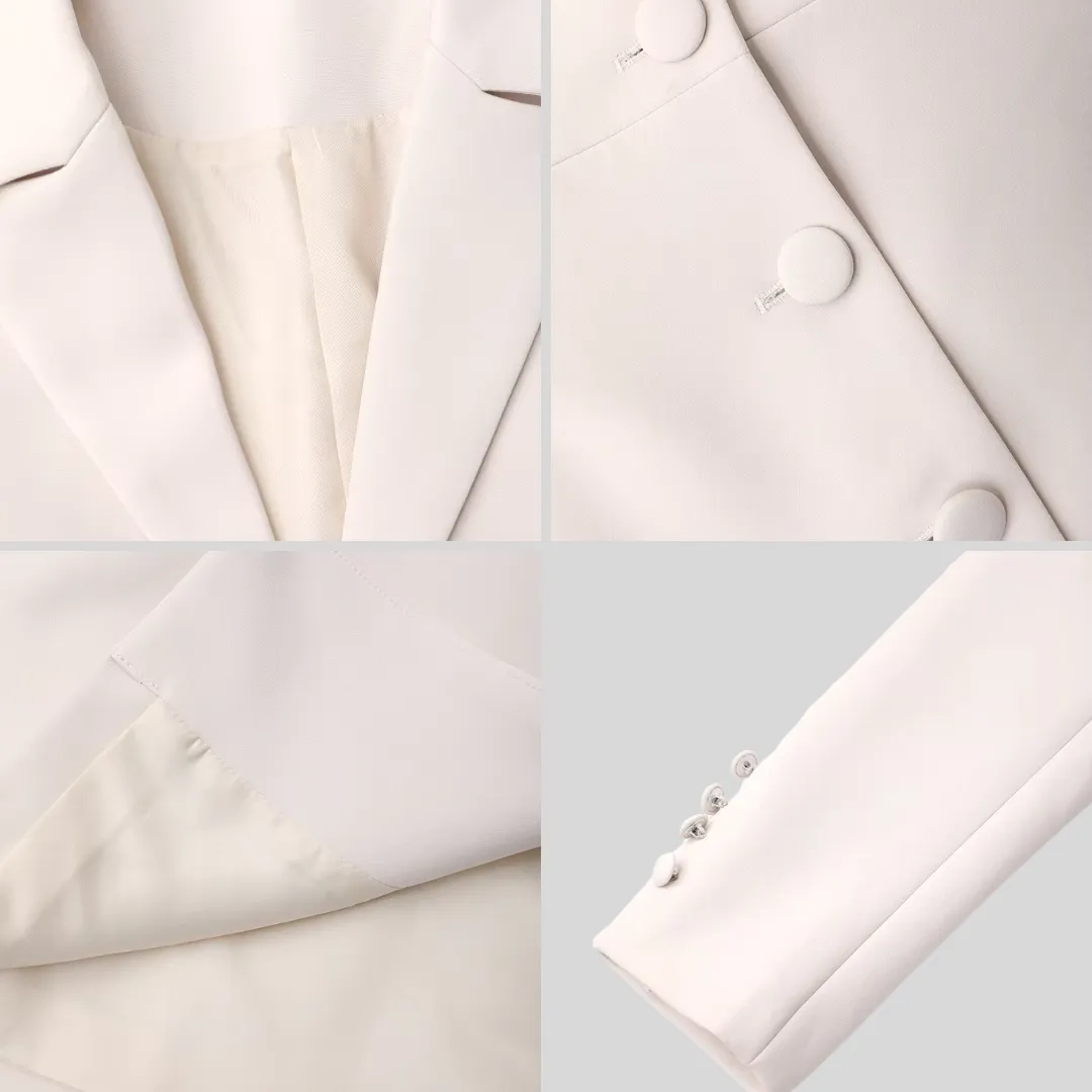 Belted Long Sleeve Trench Coat - Beige