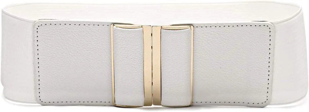 Beltox Womens 3" Wide Belt Elastic Stretch Cinch Waistband Lady Cummerband