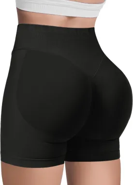Butt Lifting Impact Shorts for Women Hidden Scrunch Booty Lift Gym Yoga Shorts Seamless Tummy Control 4.5"
