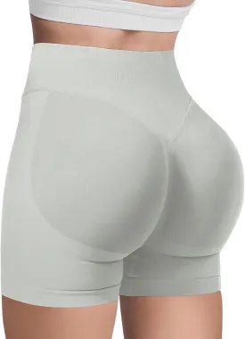 Butt Lifting Impact Shorts for Women Hidden Scrunch Booty Lift Gym Yoga Shorts Seamless Tummy Control 4.5"