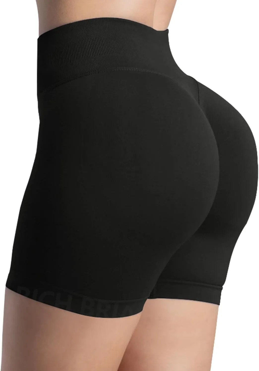 Butt Lifting Impact Shorts for Women Hidden Scrunch Booty Lift Gym Yoga Shorts Seamless Tummy Control 4.5"