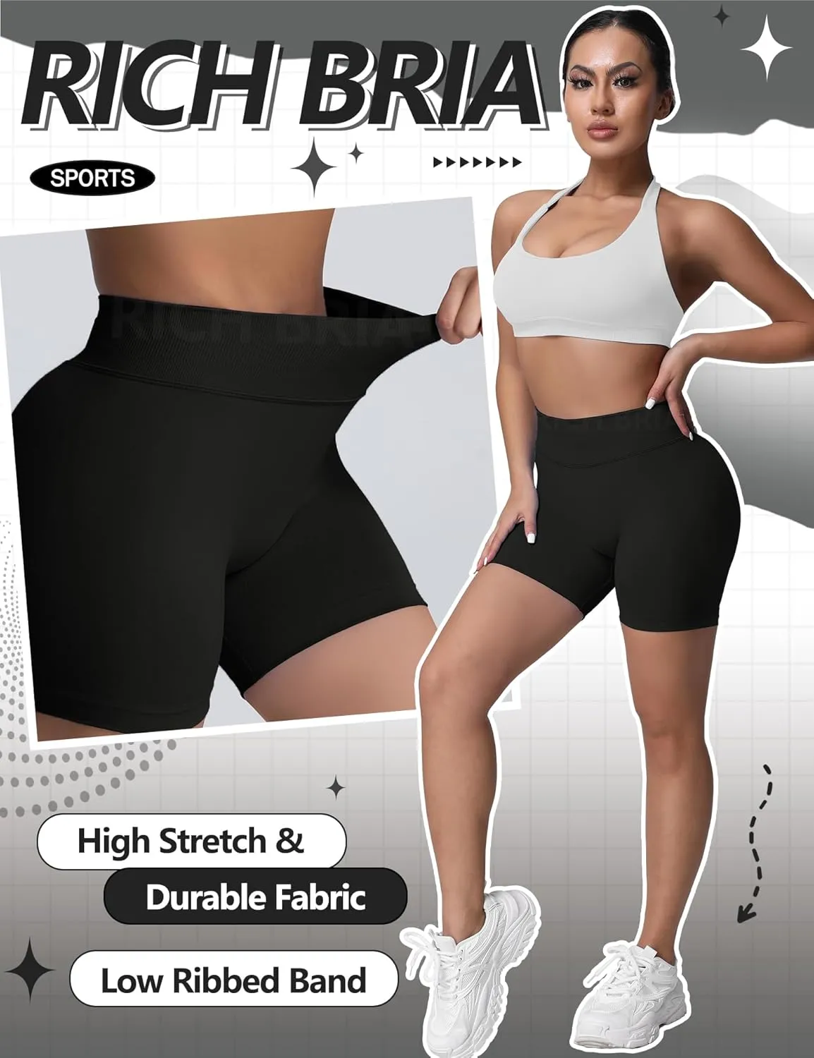 Butt Lifting Impact Shorts for Women Hidden Scrunch Booty Lift Gym Yoga Shorts Seamless Tummy Control 4.5"