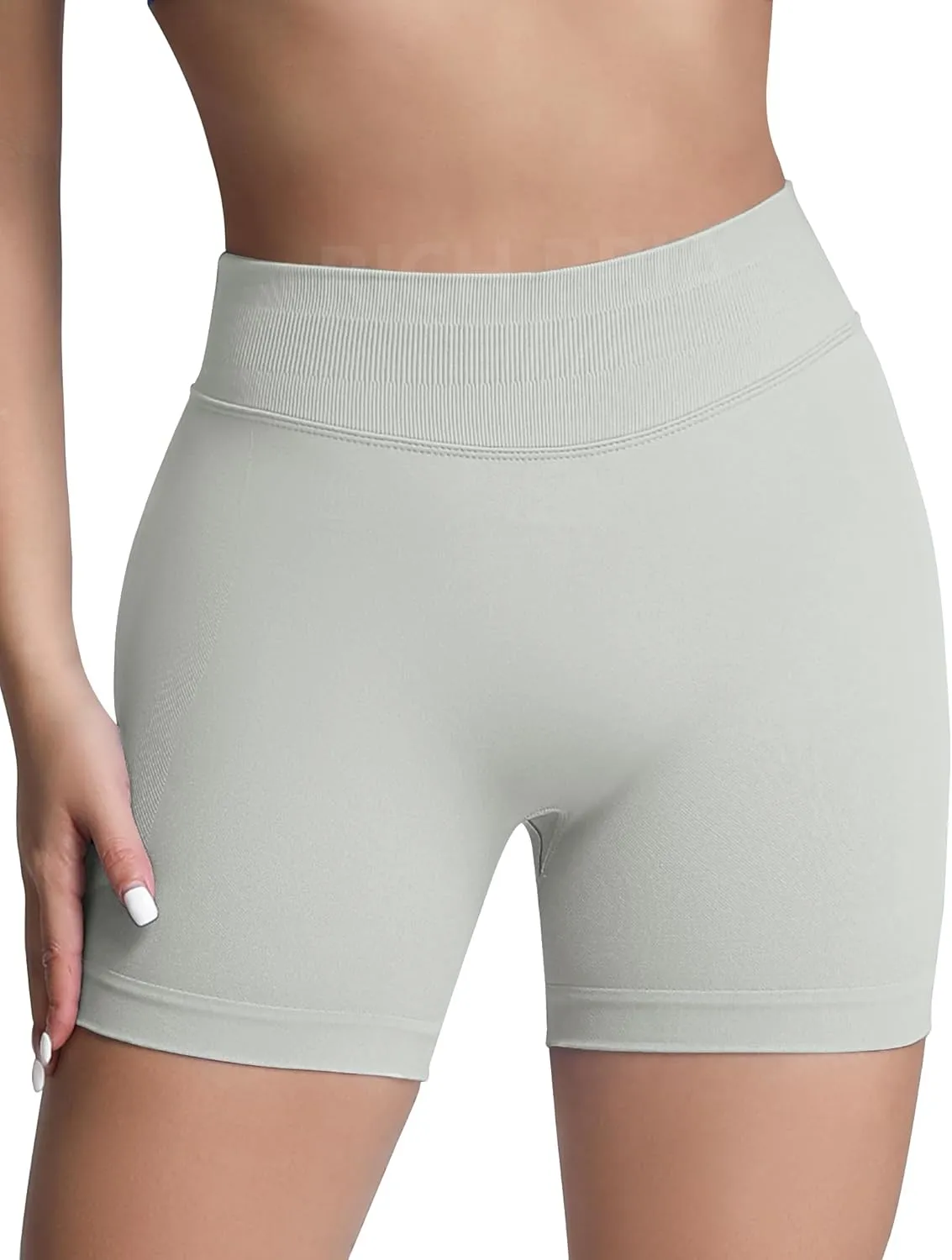 Butt Lifting Impact Shorts for Women Hidden Scrunch Booty Lift Gym Yoga Shorts Seamless Tummy Control 4.5"