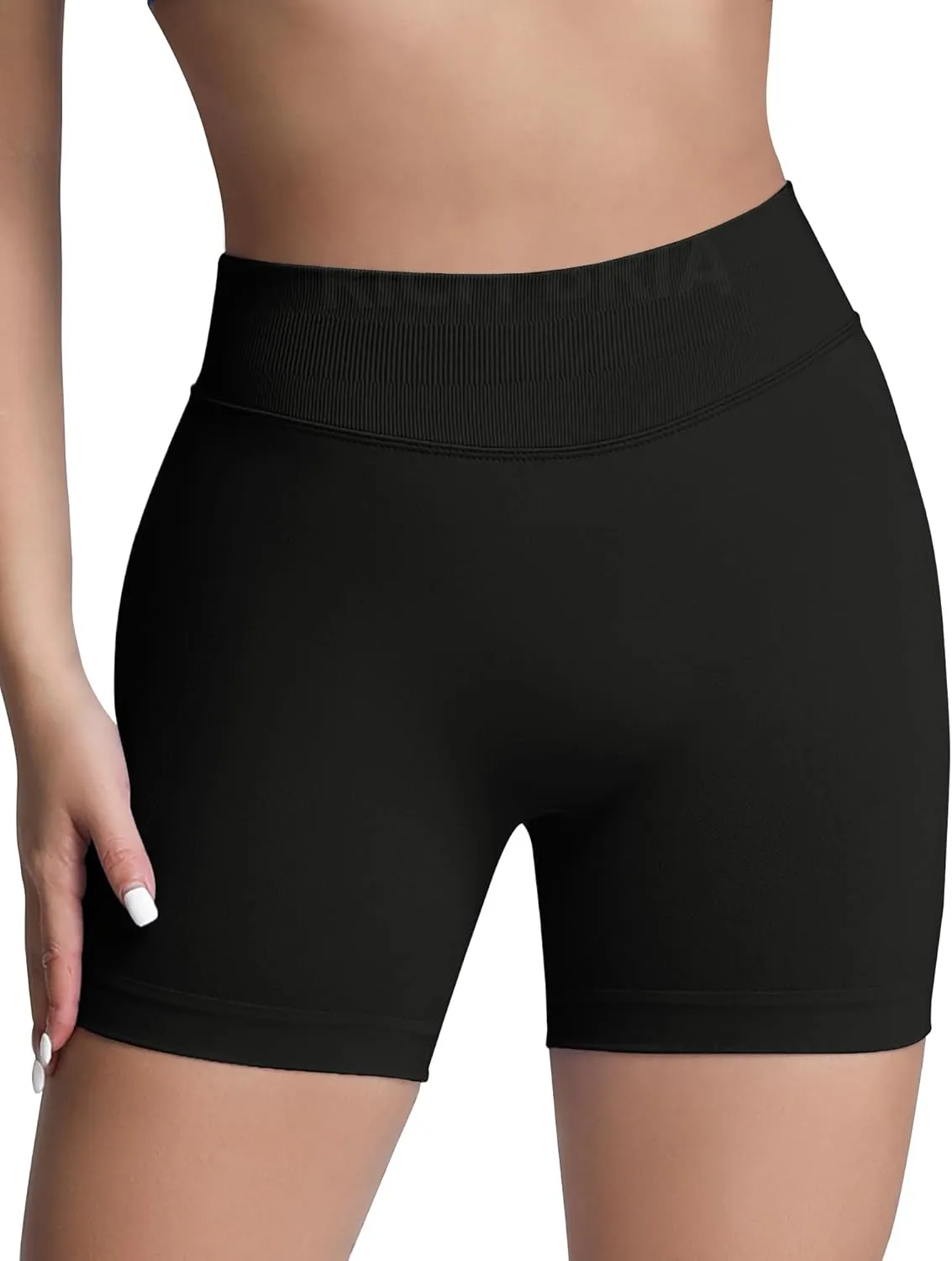 Butt Lifting Impact Shorts for Women Hidden Scrunch Booty Lift Gym Yoga Shorts Seamless Tummy Control 4.5"