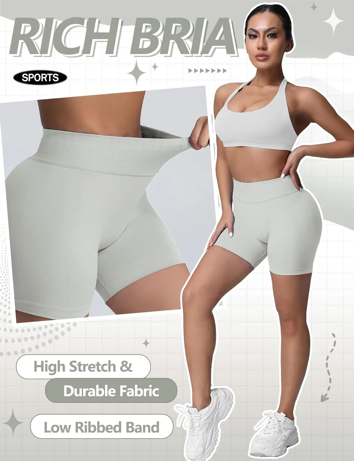 Butt Lifting Impact Shorts for Women Hidden Scrunch Booty Lift Gym Yoga Shorts Seamless Tummy Control 4.5"