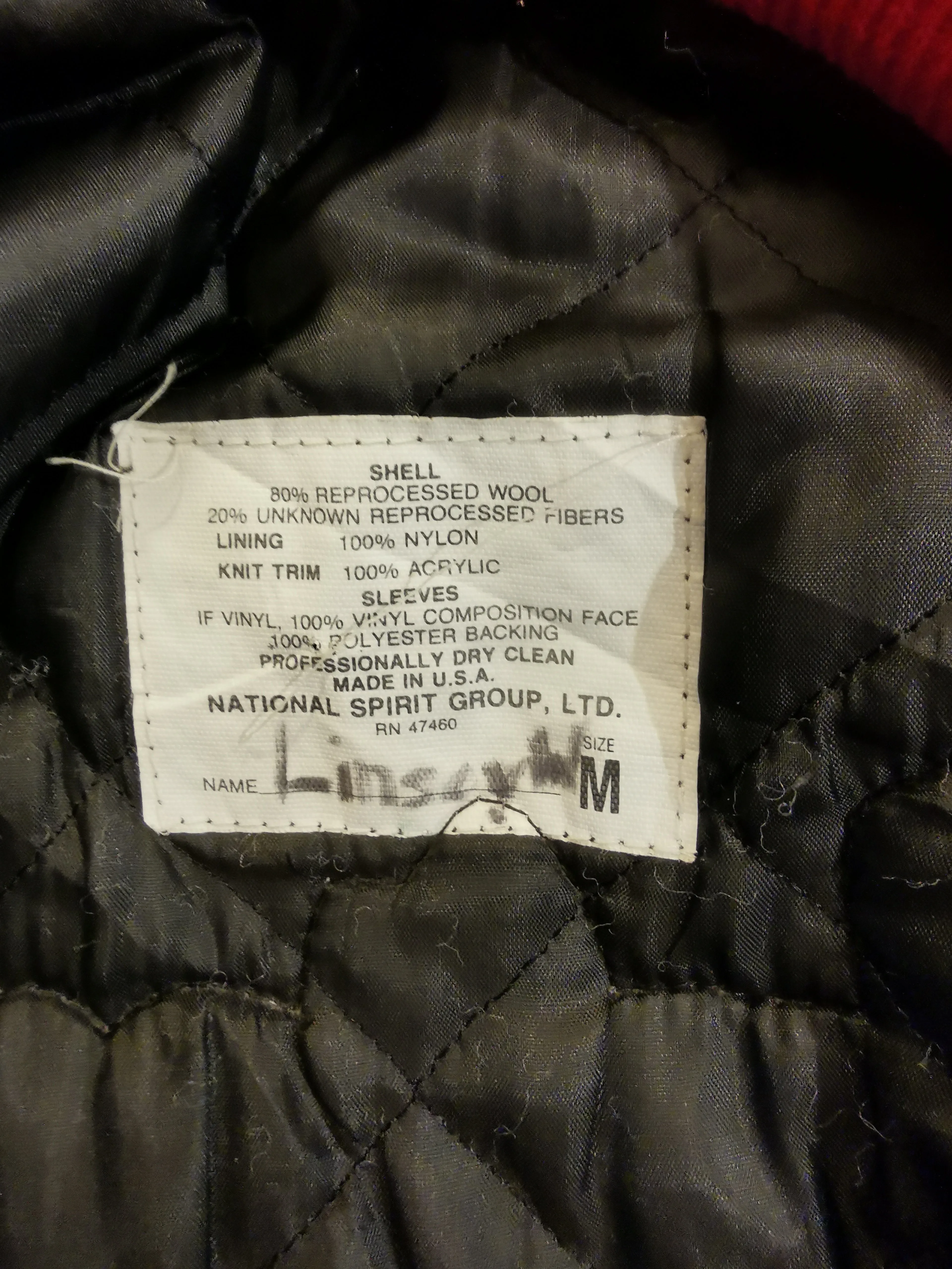 Cheerleading American vintage bomber jacket 90s