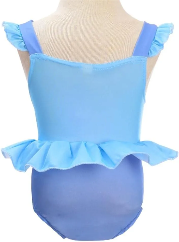 Dressy Daisy Girls Princess One Piece Swimsuit with Skirt Swimwear Swimming Bathing Suit Swim Wear Dress Up
