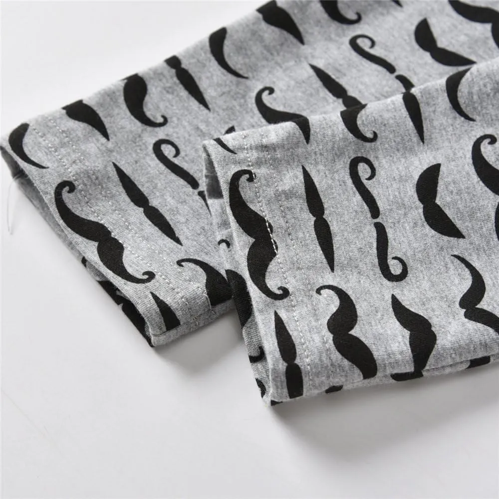 Eghunooy Newborn Baby Boy Clothes Letter Print Romper Pants Hat Infant 3PCS Outfits Set