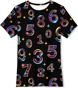 Enlifety Boys Girls T-Shirts 3D Graphic Shirts Kids Cool Short Sleeve Tees Size 4-14T