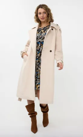 ESQUALO TRENCH COAT- BISCUIT