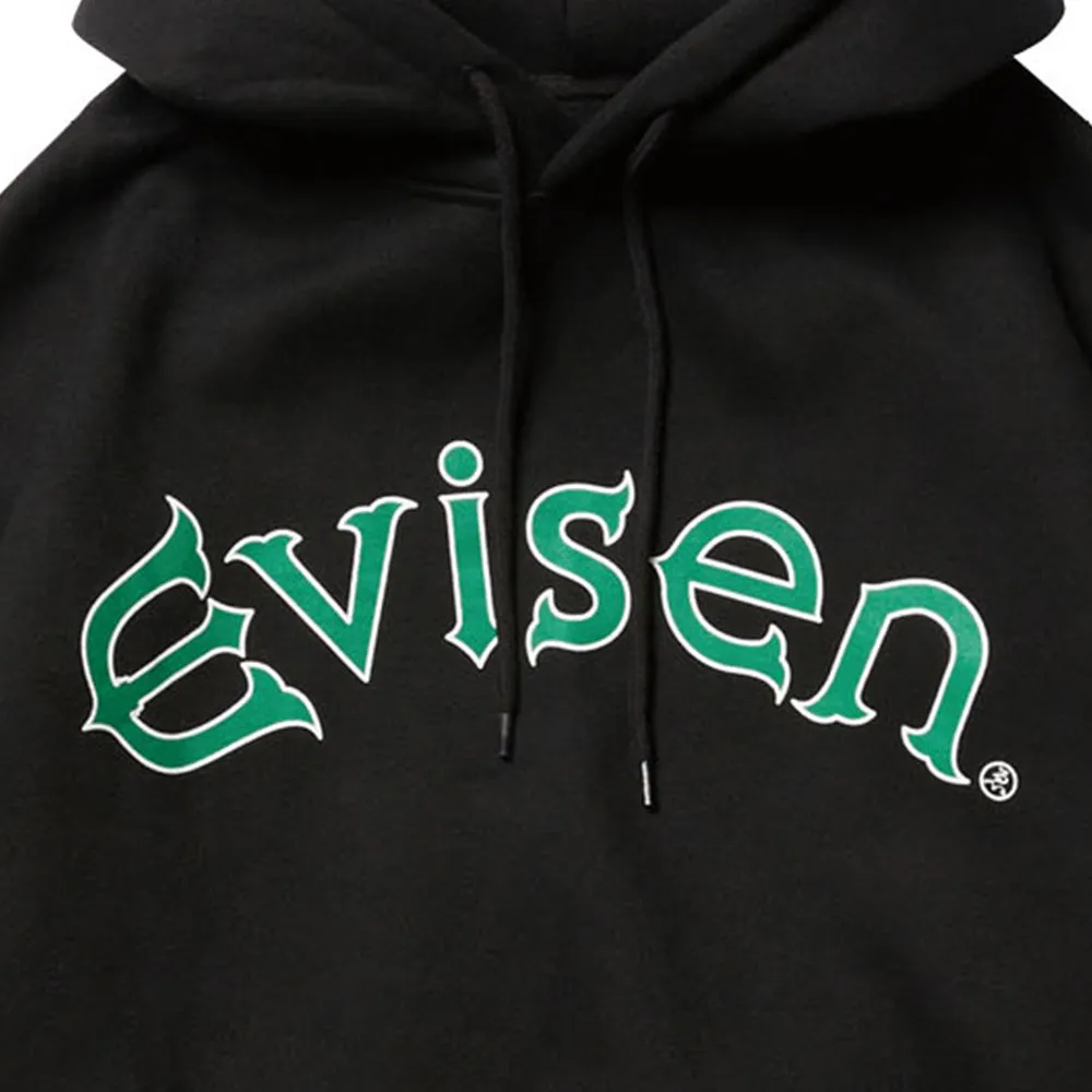 EVISEN ARCH LOGO HOODIE BLACK