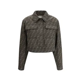 Fendi FF logo cropped Jacket