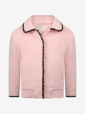 Fendi Girls Pink FF Logo Jacket