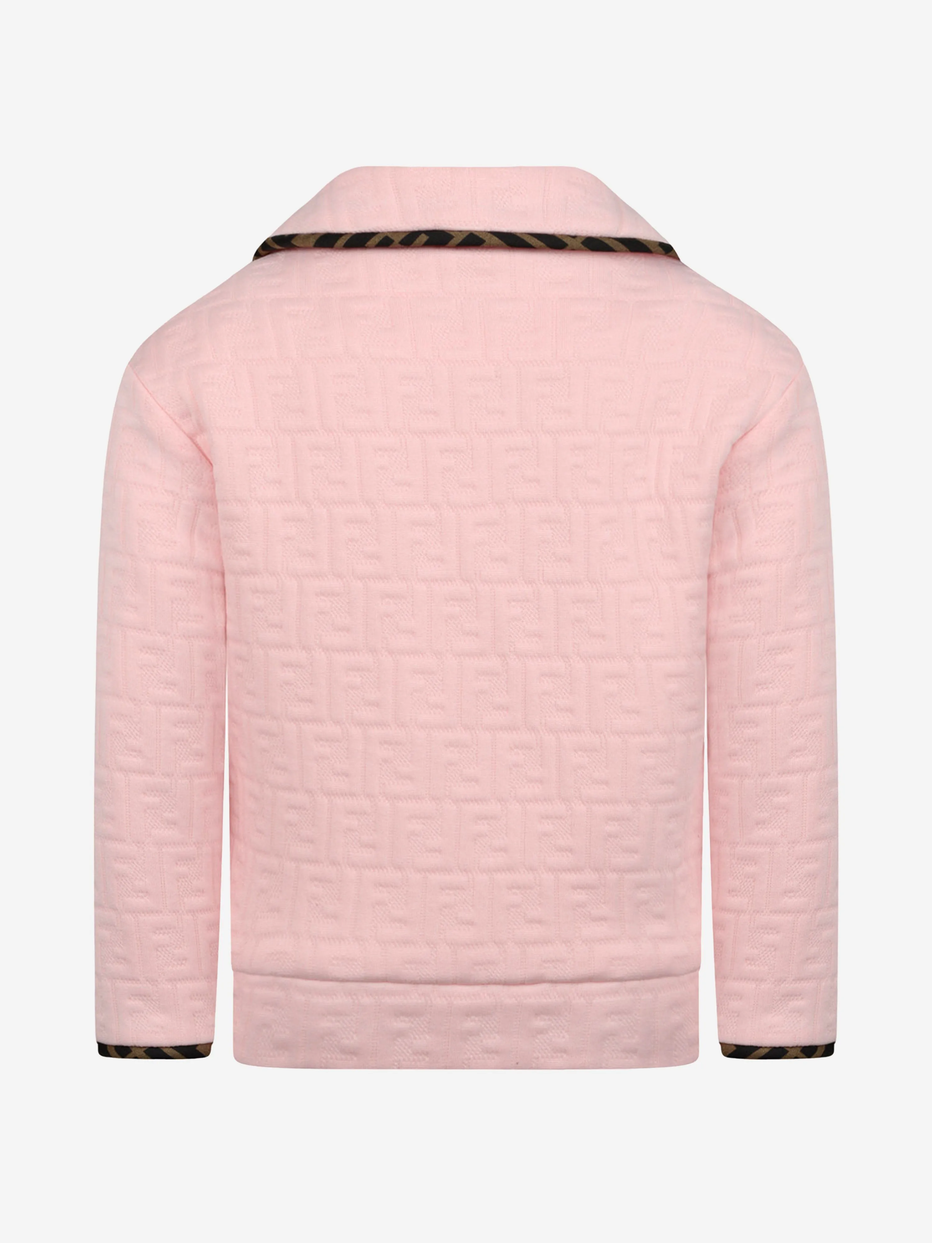 Fendi Girls Pink FF Logo Jacket