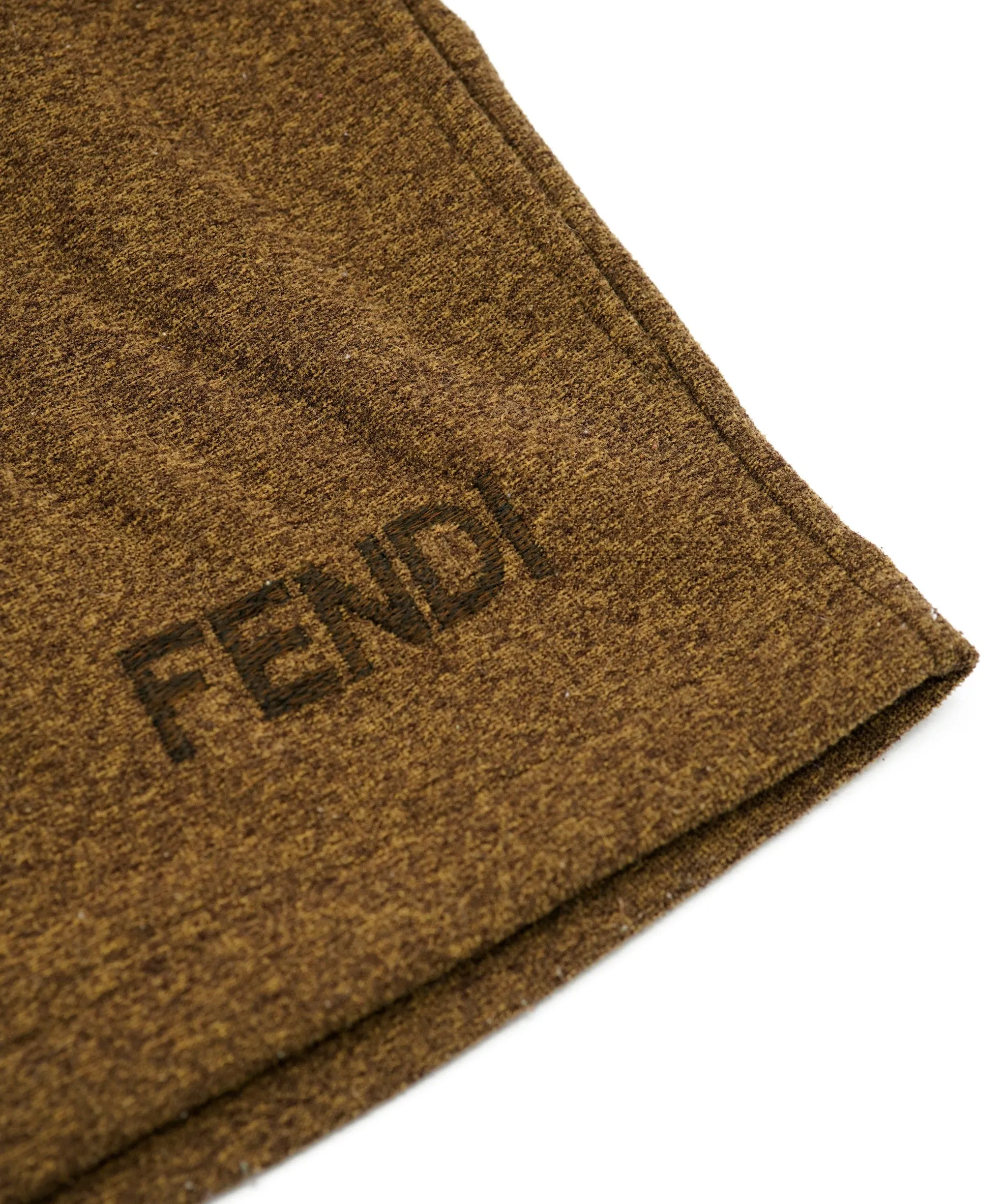 Fendi Logo Full Zip Hoodie Jacket Brown ASL5393