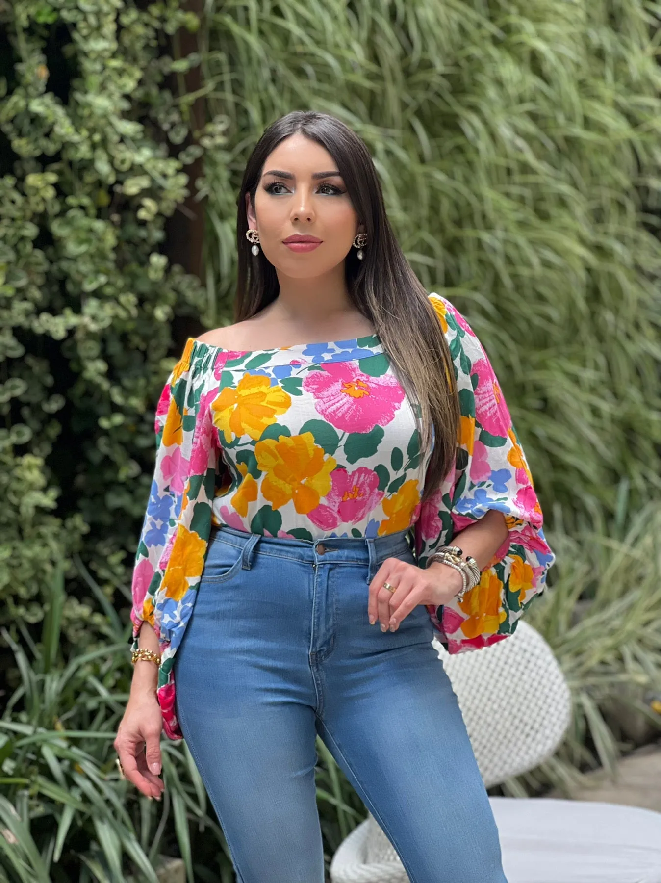 Floral Off Shoulder Top