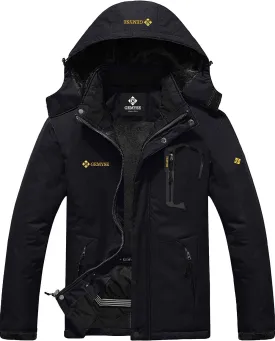GEMYSE Men's Mountain Waterproof Ski Snow Jacket Winter Windproof Rain Jacket