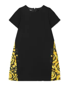 Girls Barocco Silk Twill Dress