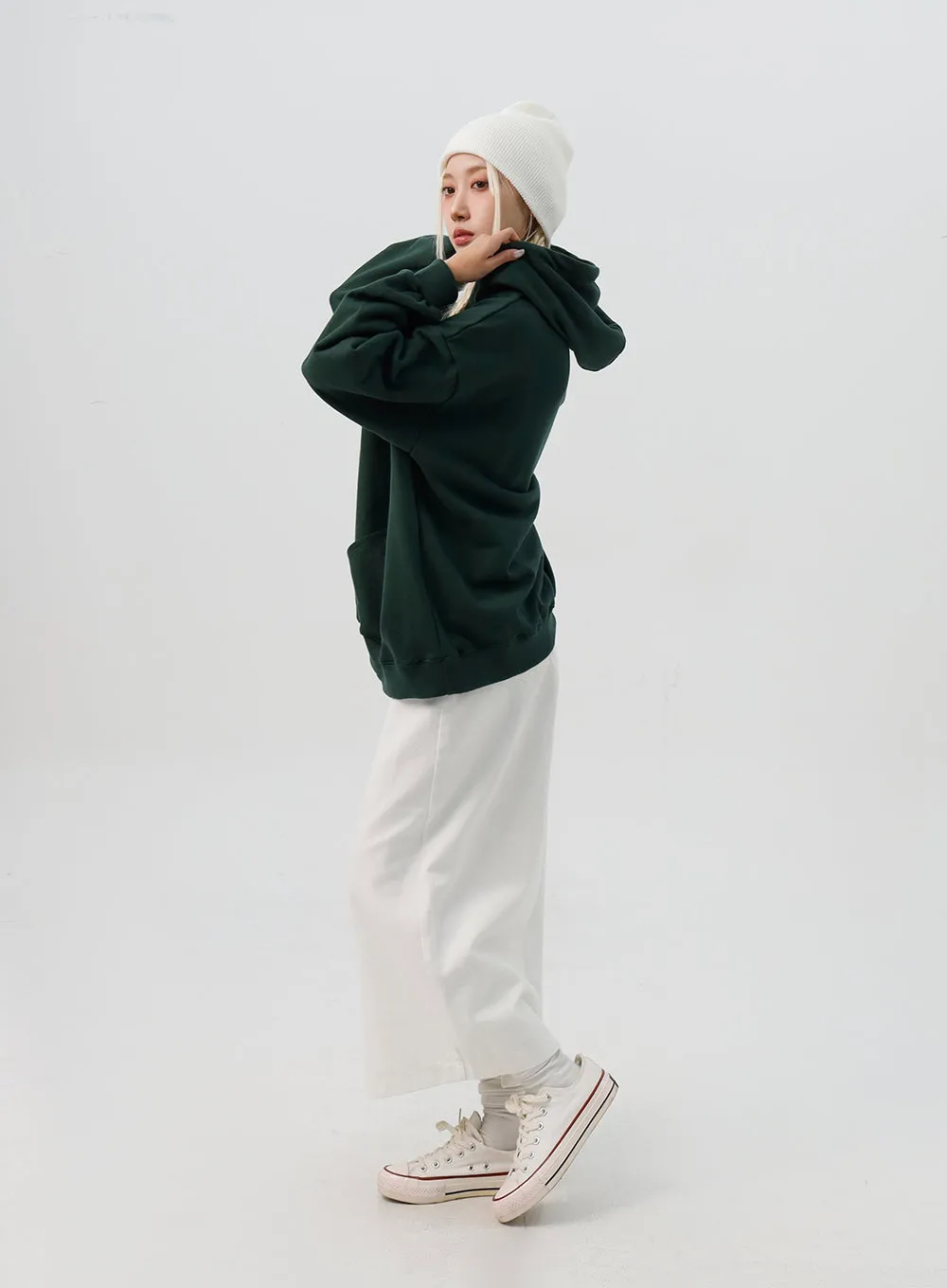 Graphic Loose Fit Hoodie IS311
