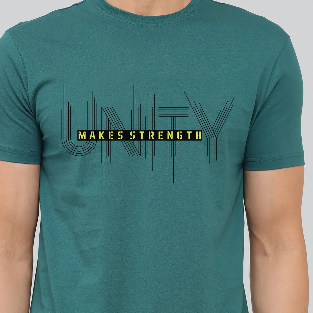Graphic Printed T-shirt - Pine Green