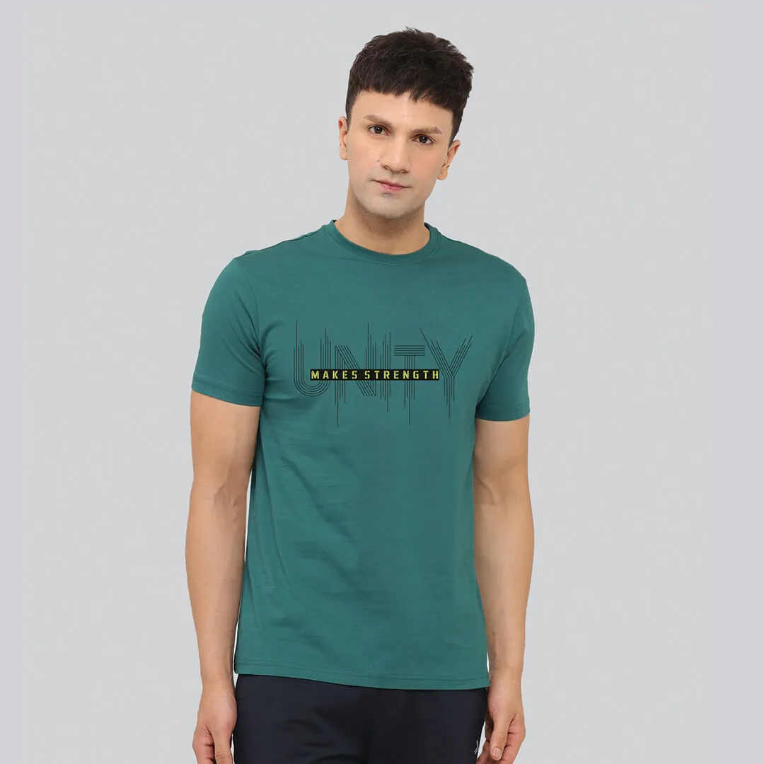 Graphic Printed T-shirt - Pine Green