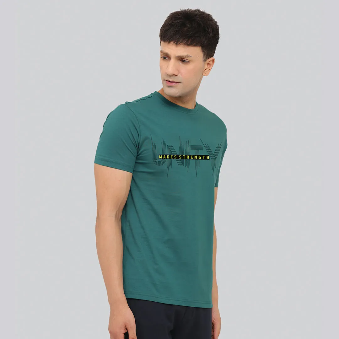 Graphic Printed T-shirt - Pine Green