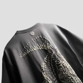GREY CROCODILE T-SHIRT