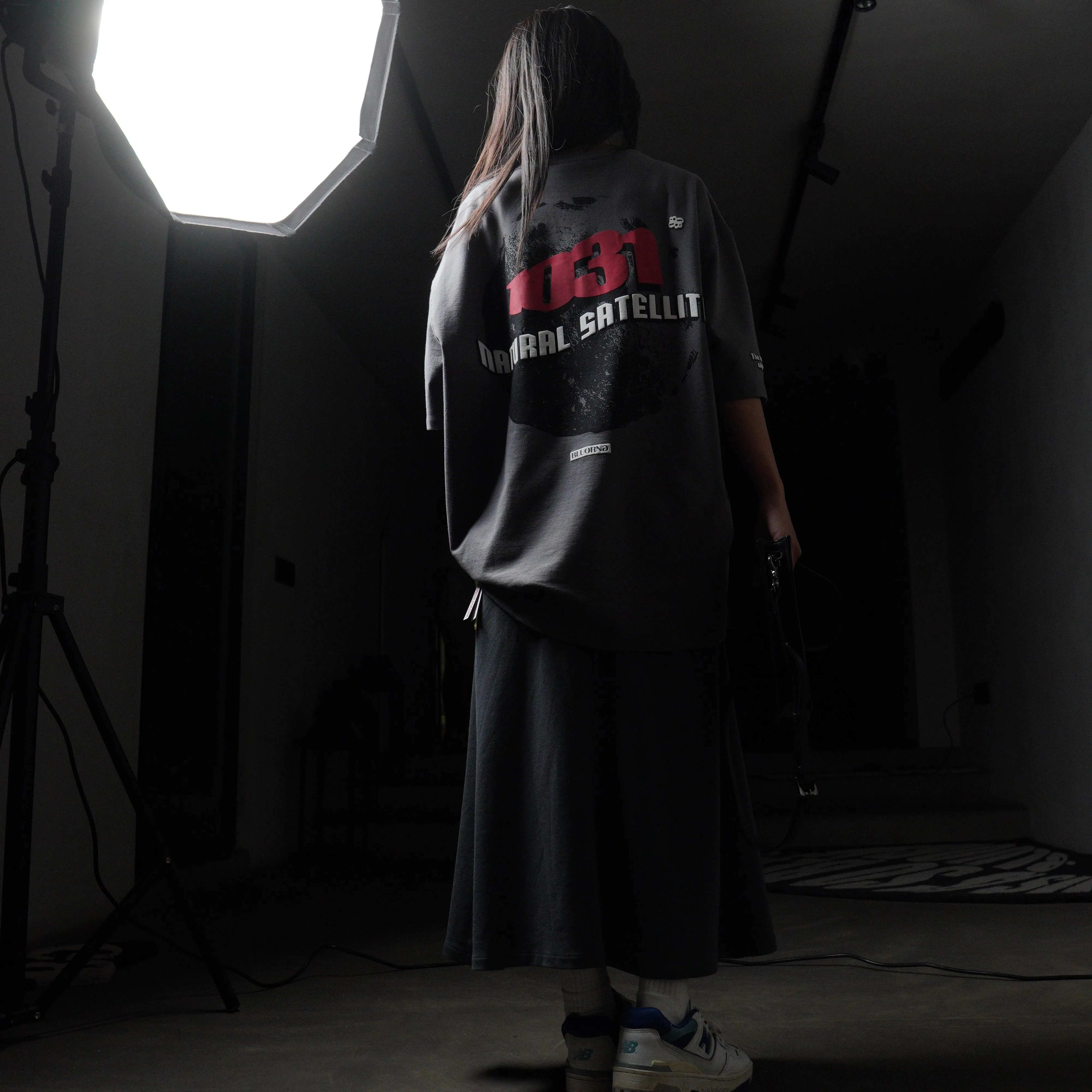 GREY SATELLITE T-SHIRT