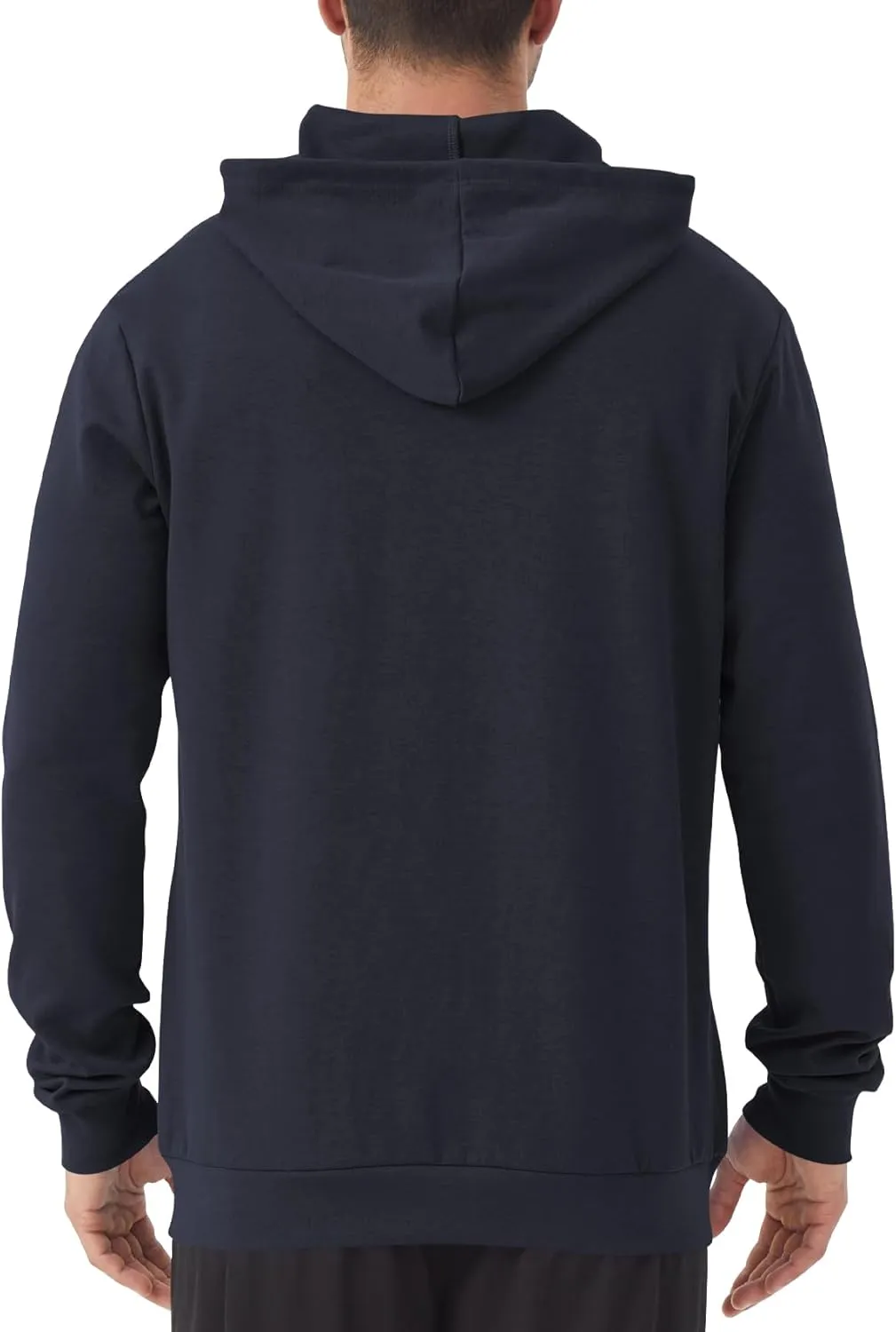 Idtswch Mens Tall Lightweight Hoodies Zip Up Sweatshirt Slim Fit Jacket