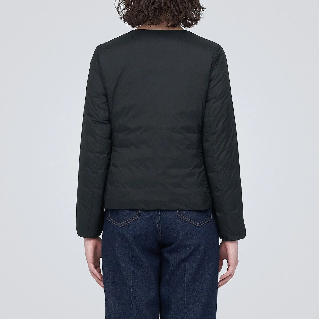 Lightweight Collarless Down jacket