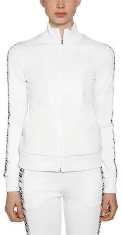 Logo Zip Jersey Sweatshirt and Pant Set, White