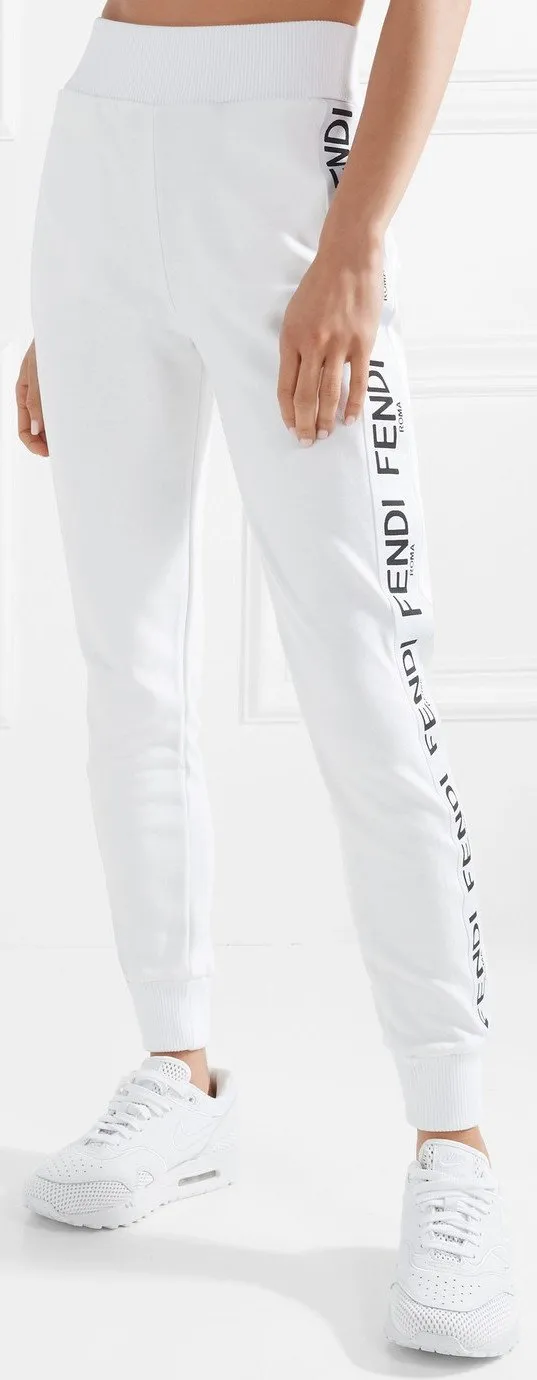 Logo Zip Jersey Sweatshirt and Pant Set, White