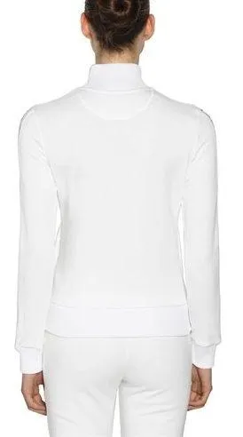 Logo Zip Jersey Sweatshirt and Pant Set, White