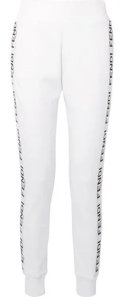 Logo Zip Jersey Sweatshirt and Pant Set, White