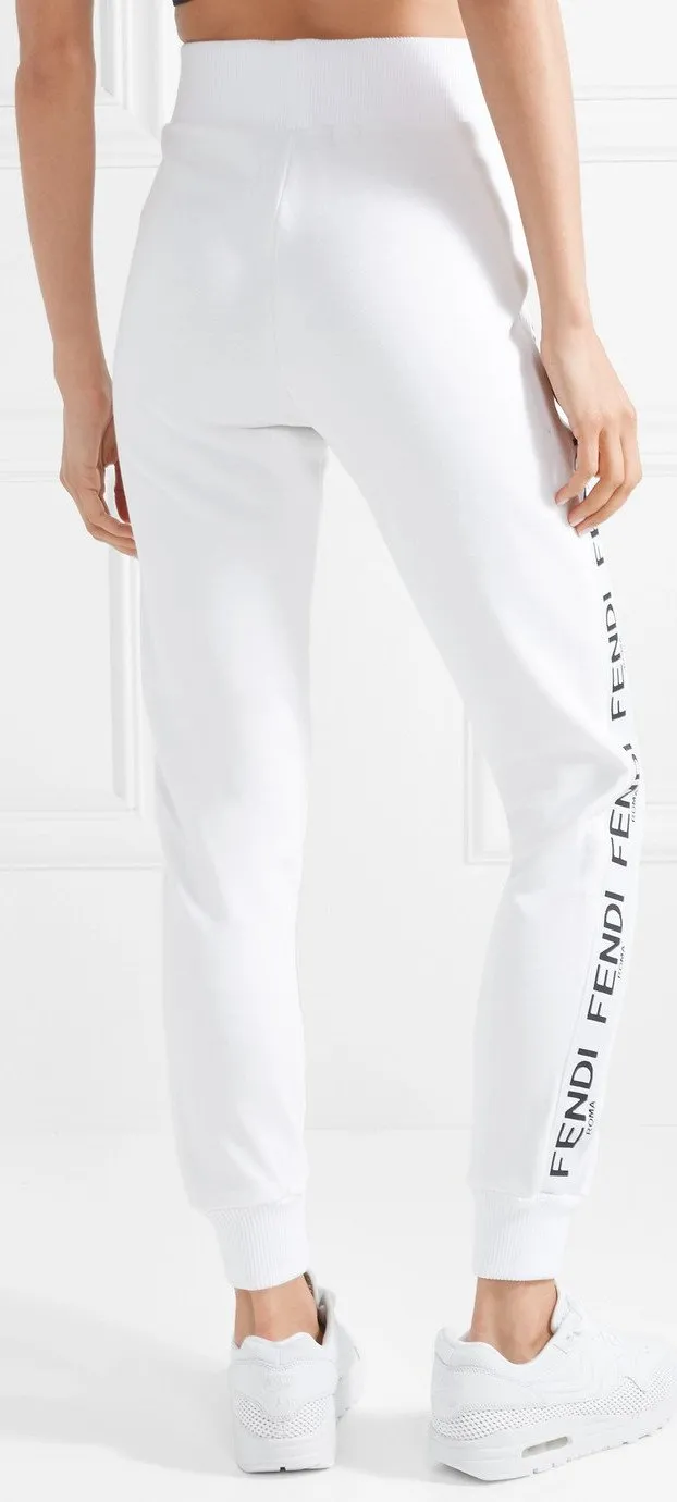 Logo Zip Jersey Sweatshirt and Pant Set, White