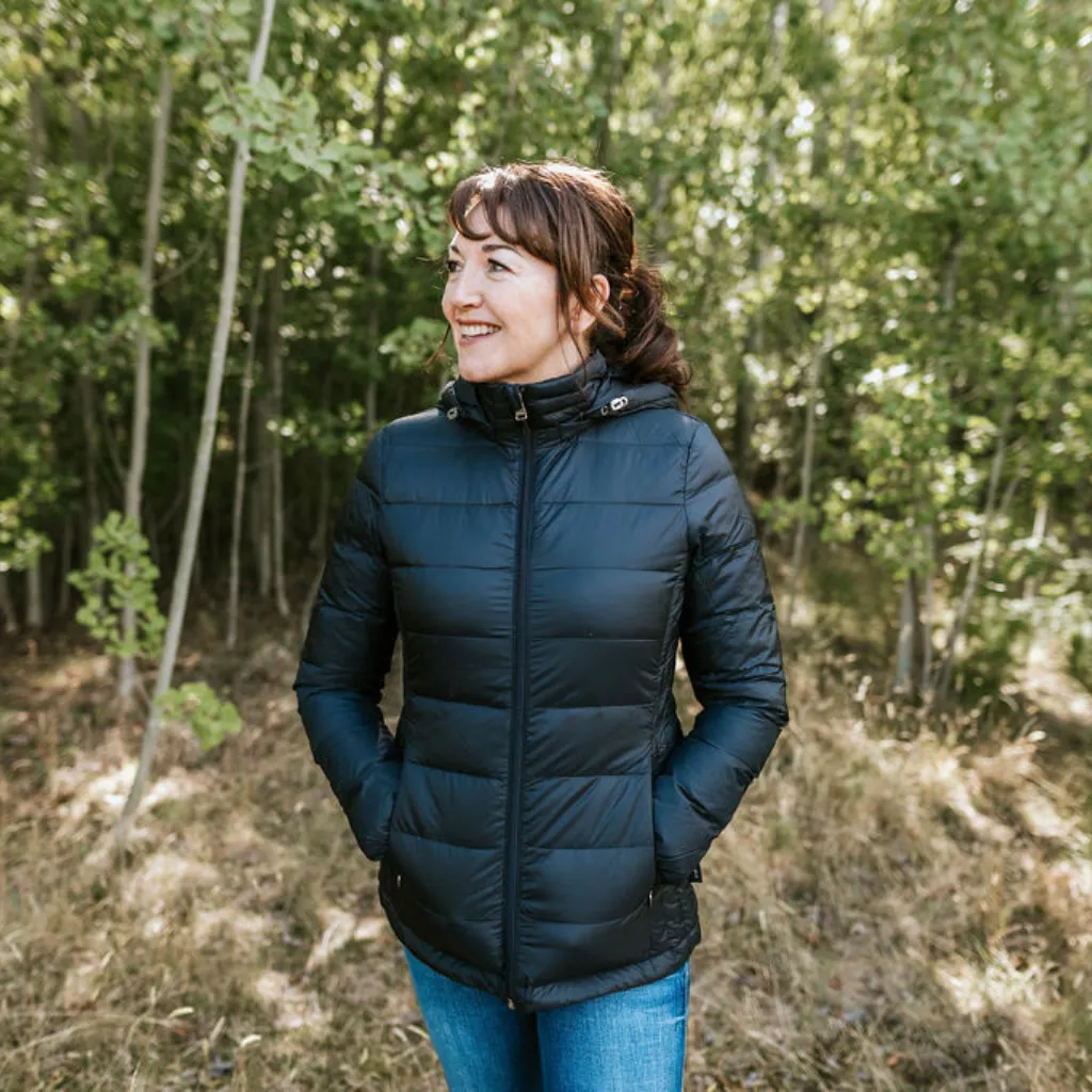 Lynn Women's 90/10 Packable Down Jacket - Black