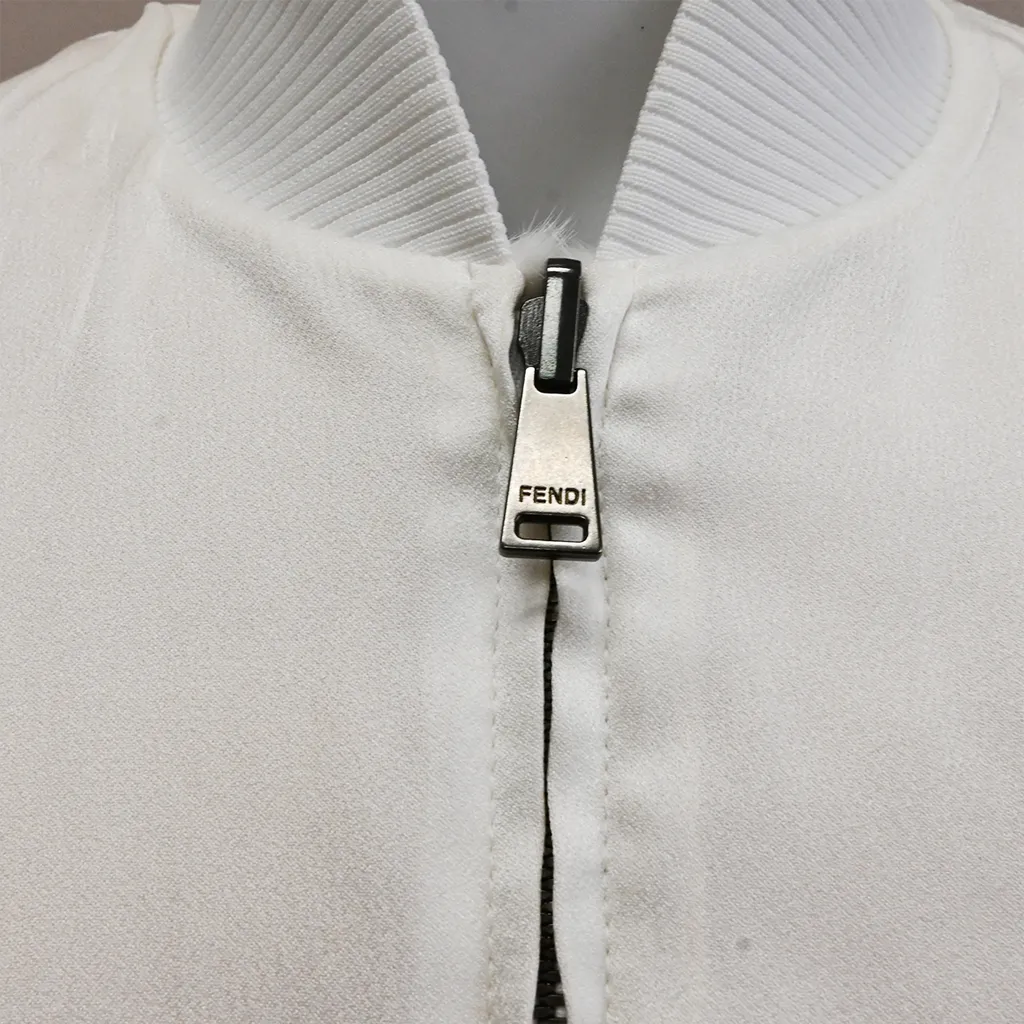 Off-White Mink Logo Bomber Jacket