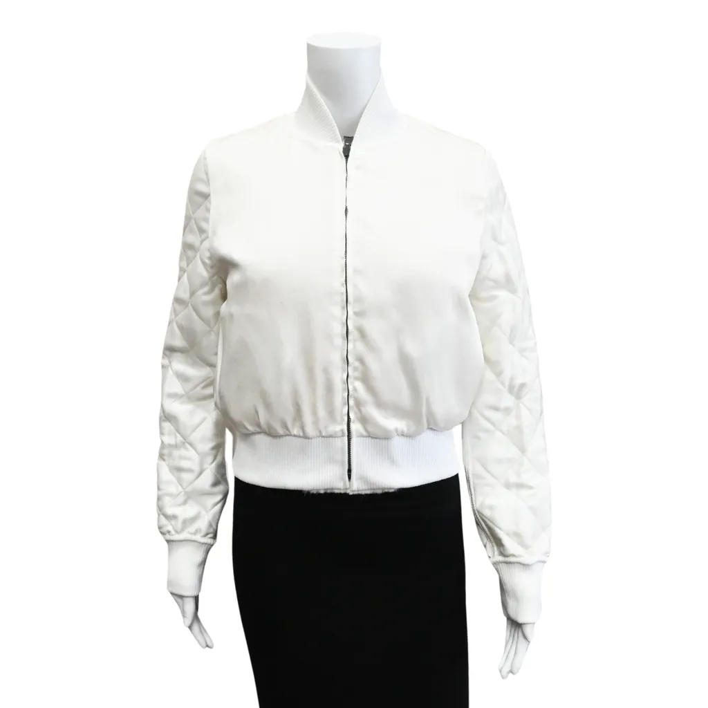 Off-White Mink Logo Bomber Jacket