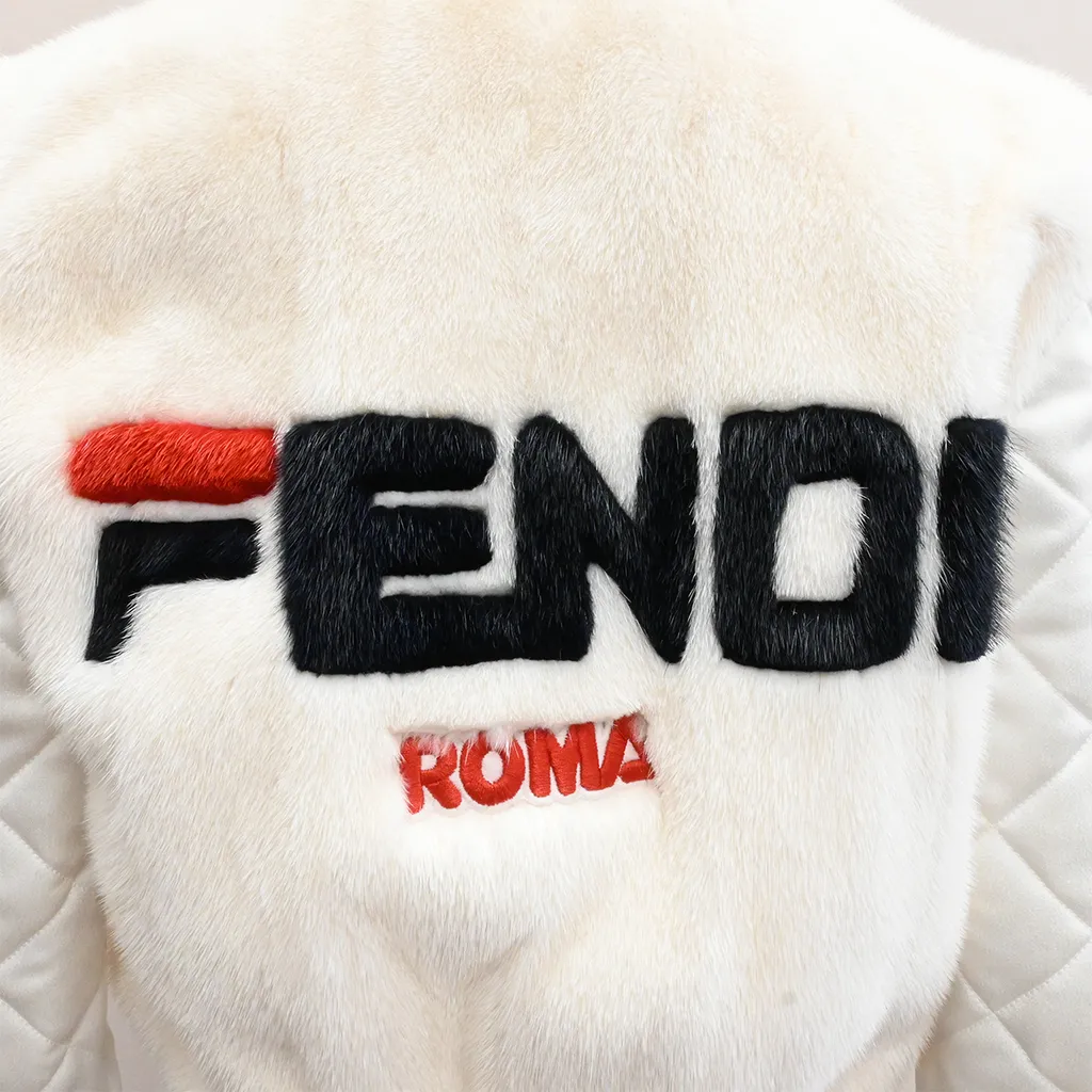 Off-White Mink Logo Bomber Jacket