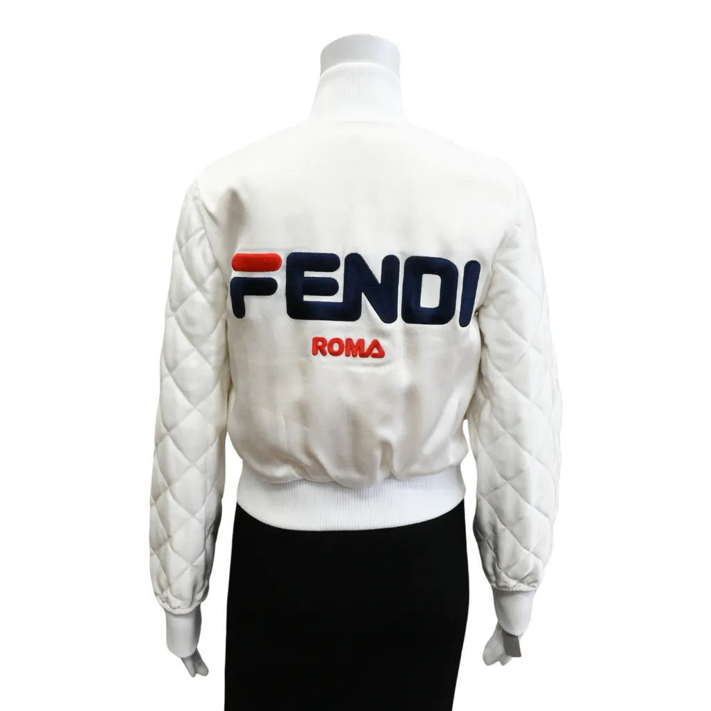 Off-White Mink Logo Bomber Jacket