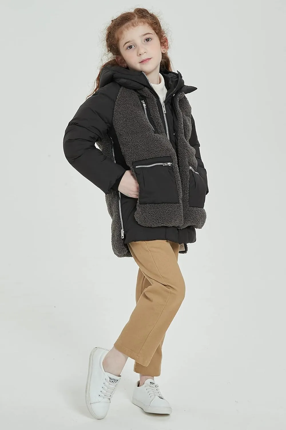 Orolay Children Hooded Down Coat Girl's Quilted Puffer Jacket Boy's Winter Jackets