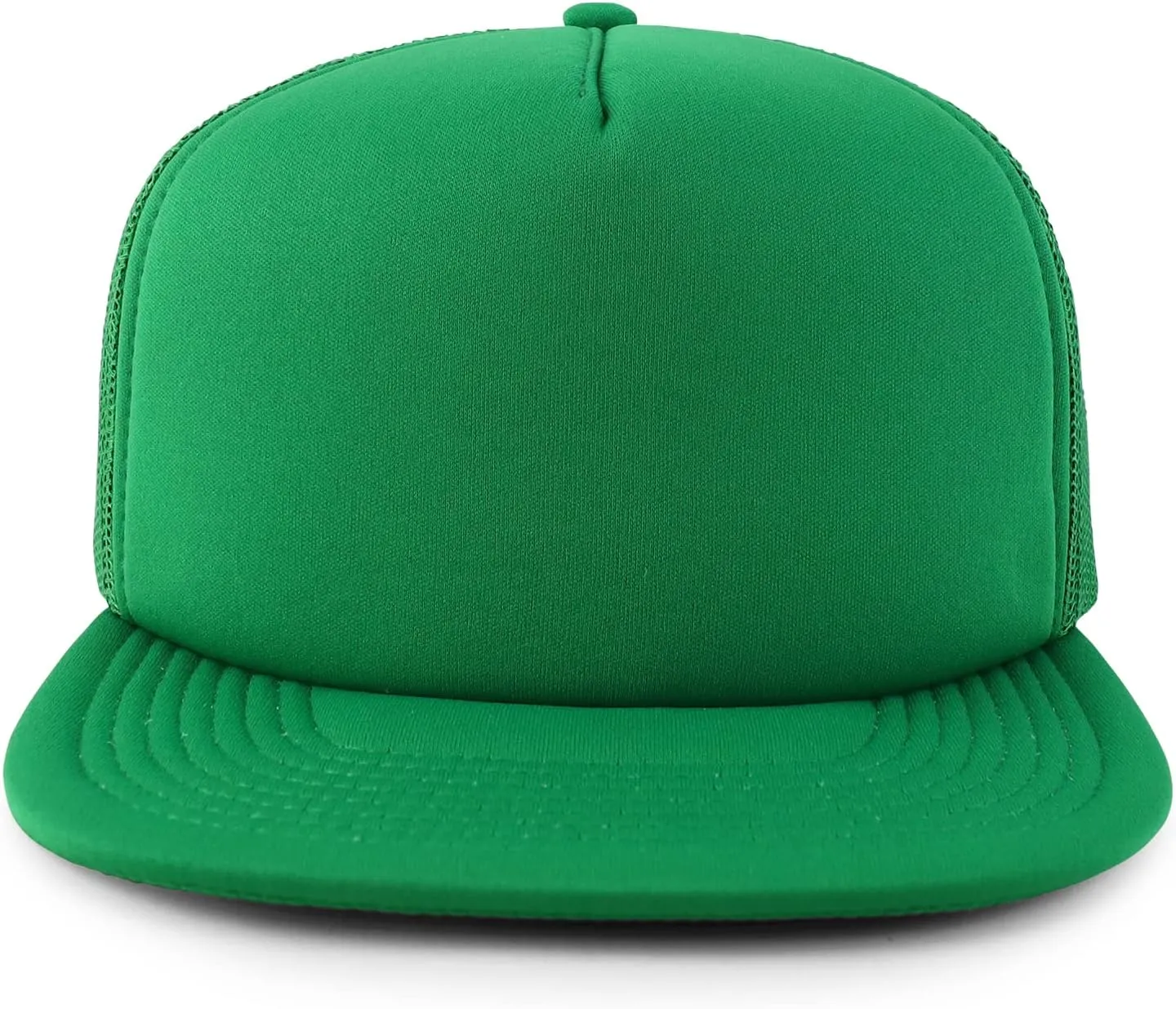Oversized XXL 5 Panel Flat Bill Foam Trucker Mesh Back Baseball Cap